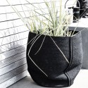 house doctor drum grand panier jute cache pot noir