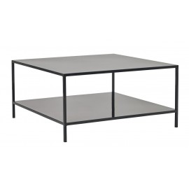 house doctor fari grande table basse carree metal noir style industriel