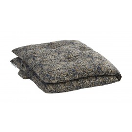 gaddiposh matelas banquette madam stoltz coton fleuri noir 60 x 100 cm