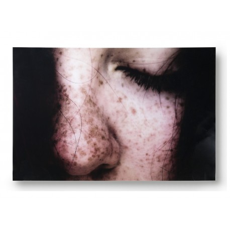 hk living freckles tableau photo visage taches de rousseur plexiglas