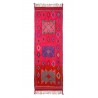hk living tapis long laine rose vif motif geometrique vintage