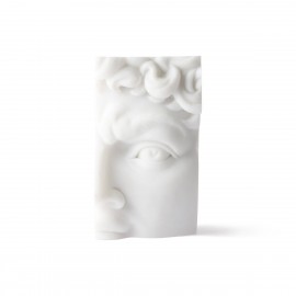 hk living david fragment de sculpture résine blanc objet decoration
