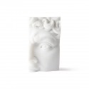 hk living david fragment de sculpture résine blanc objet decoration