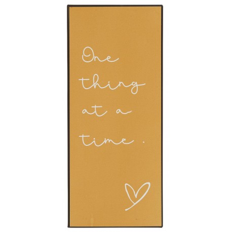 plaque deco metal message zen one thing at a time ib laursen