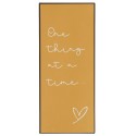 plaque deco metal message zen one thing at a time ib laursen