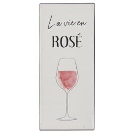 plaque decorative cuisine metal vintage vin la vie en rose ib laursen