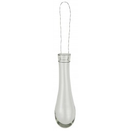 Vase tube verre à suspendre fil de fer IB Laursen