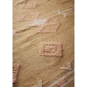Tapis coton motif ethnique Madam Stoltz jaune