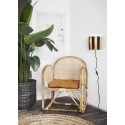 madam stoltz fauteuil bois de bambou tresse