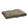 madam stoltz matelas sol banquette coton imprime fleuri noir moutarde