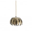 madam stoltz petite suspension fleur en metal laiton vieilli