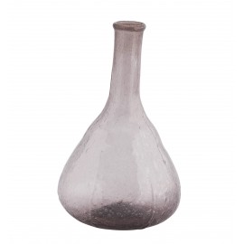 madam stoltz vase rustique vintage verre recycle violet mauve lila