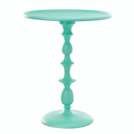 pols potten gueridon table d appoint metal aluminium bleu turquoise