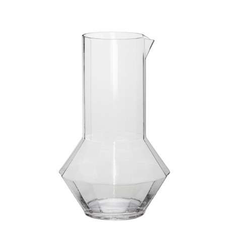 carafe design verre transparent hubsch