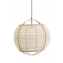 suspension bambou lin ronde sphere boule madam stoltz