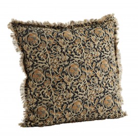 Housse coussin franges imprimé floral Madam Stoltz