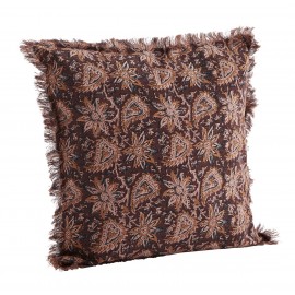 housse de coussin imprime style boheme rouge bordeaux madam stoltz