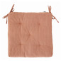 coussin carre de chaise coton rose rayures fines madam stoltz