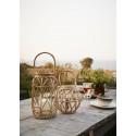 madam stoltz lanterne bois de bambou rustique style campagne