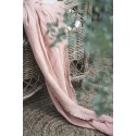 plaid coton double gaze rose clair pastel ib laursen 130 x 170 cm