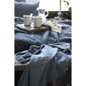 ib laursen plaid coton double gaze bleu fonce marine