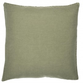 taie d oreiller lin vert olive kaki 50 x 50 cm ib laursen