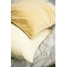 housse de coussin velours jaune clair pastel ib laursen 50 x 50 cm