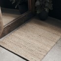 house doctor hempi tapis descente lit chanvre naturel beige 60 x 90 cm