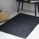 tapis descente de lit chanvre noir house doctor hempi 60 x 90 cm