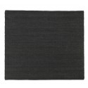 tapis carre chanvre noir house doctor hempi 180 x 180 cm