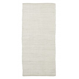 tapis descente de lit chindi coton blanc house doctor 70 x 160 cm