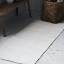 Tapis descente de lit coton House Dctor Chindi blanc