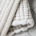 tapis descente de lit chindi coton blanc house doctor 70 x 160 cm