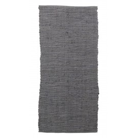 tapis descente de lit chindi gris house doctor 70 x 160 cm