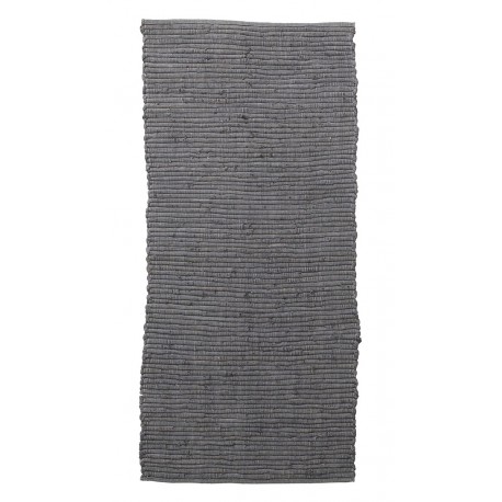 tapis descente de lit chindi gris house doctor 70 x 160 cm