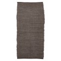 house doctor tapis descente de lit chindi marron 70 x 160 cm