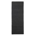 house doctor tapis de couloir long chanvre noir hempi 90 x 300 cm