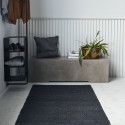 house doctor tapis de couloir long chanvre noir hempi 90 x 300 cm