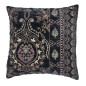 coussin carre velours bleu brode style boheme chic bloomingville