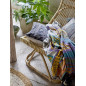 coussin carre velours bleu brode style boheme chic bloomingville