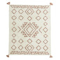 madam stoltz tapis tufte ecru motif geometrique orange 140 x 200 cm madam stoltz tapis tufte ecru motif geometrique orange 140 x 200 cm