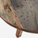madam stoltz table basse rode bois recycle rustique d 90 cm