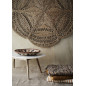 madam stoltz tapis jonc de mer en forme de fleur tissage dentelle madam stoltz tapis jonc de mer en forme de fleur tissage dentelle