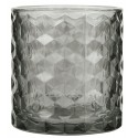 photophore porte bougie verre epais texture gris ib laursen