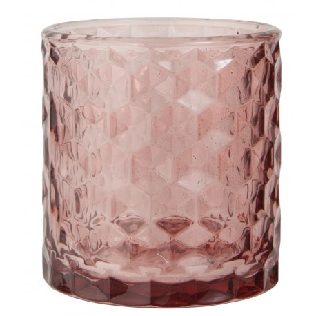 photophore verre texture rose ib laursen