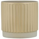 cache pot droit strie gres classique chic beige ib laursen