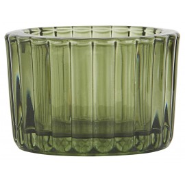IB Laursen Teelichthalter aus grünem Glas