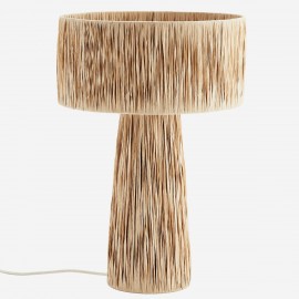 Lampe de table raphia naturel Madam Stoltz