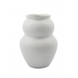 house doctor juno vase organique argile blanc kaolin