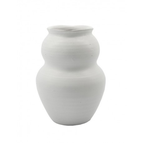 Vase organique argile House Doctor Juno blanc